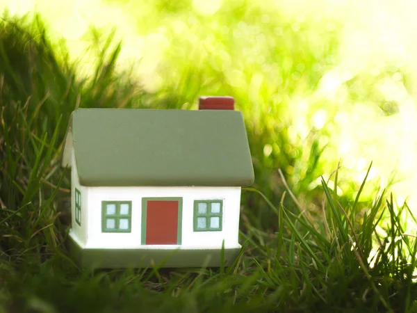 House in the grass — Stock Photo, Image