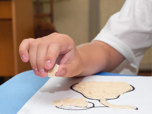 Modelado a partir de pasteles — Foto de Stock