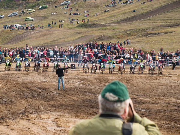 Concursos de motociclismo, cross championship — Foto de Stock