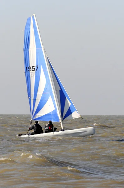 Single Racing Dinghy — Stock Photo, Image