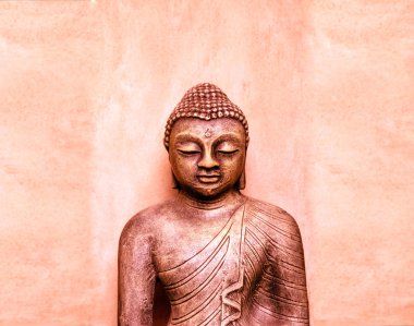 Sakin gülen Buda heykeli Negombo, Sri Lanka