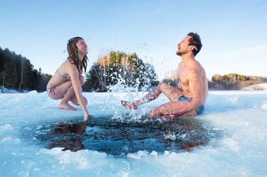 Buz delik eğlenceli