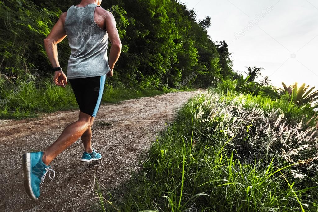 Running in a forest — Stock Photo © mihtiander 102182968