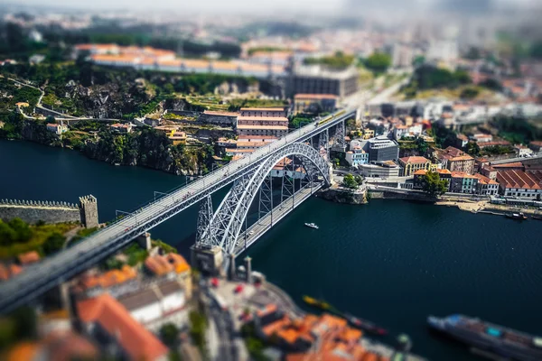 Вид на город Порту с воздуха — стоковое фото
