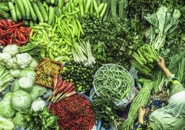 Satılık taze sebze