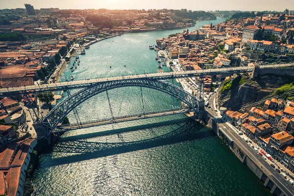 Cidade da Vista Aérea do Porto — Fotografia de Stock