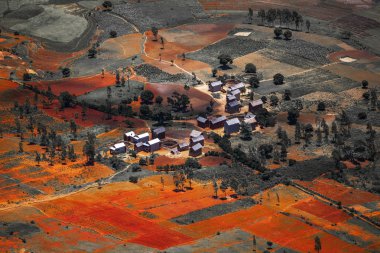 Geleneksel Madagaskarlı Köyü