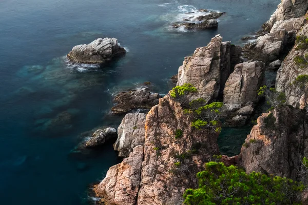 日の出岩と海 — ストック写真