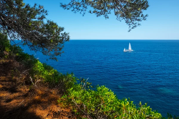 Mittelmeer und Küste Stockbild