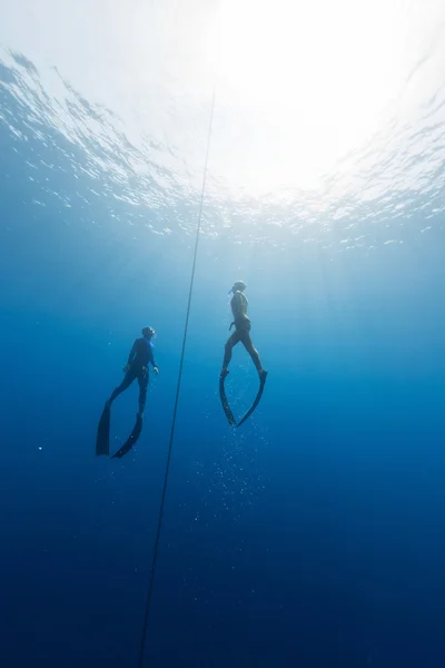 Freedivers — Zdjęcie stockowe