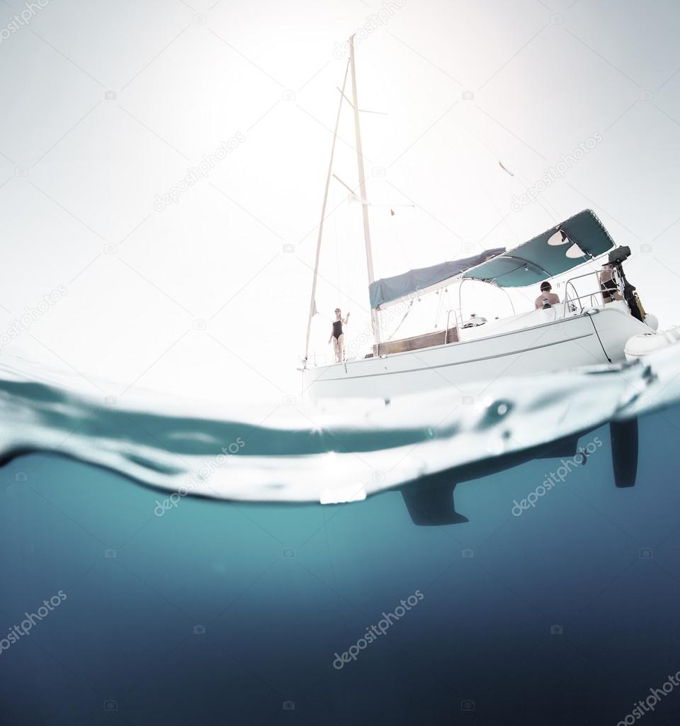 White yacht