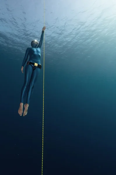 Freediver — Zdjęcie stockowe