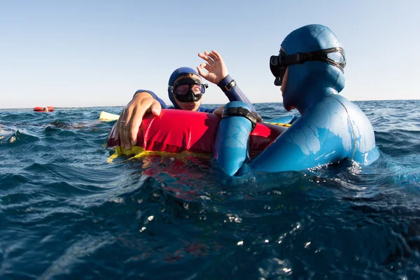 Freedivers — Stock Photo, Image