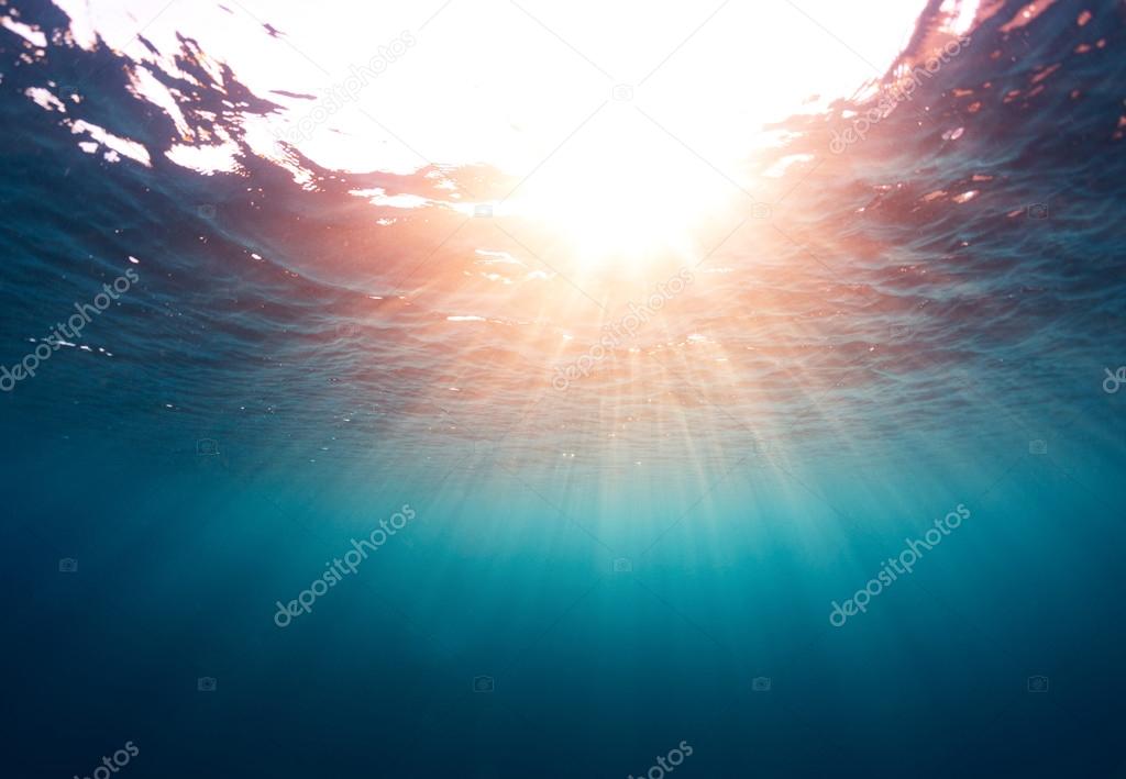 Sea with sun