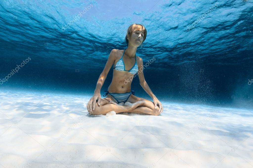 Underwater yoga