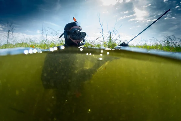 Spearfishing — Stock fotografie