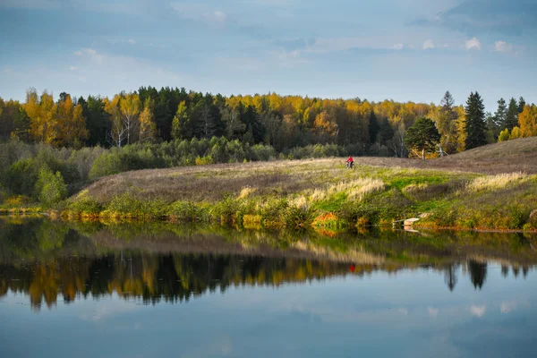 Pani z rowerów — Zdjęcie stockowe