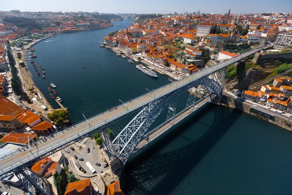 Porto cidade vista aérea — Fotografia de Stock