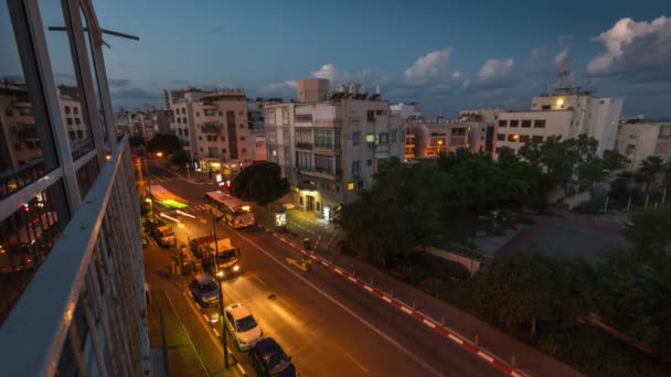 Timelapse of Tel-Aviv street — Stock Video