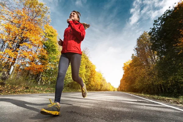 Runner on the road — Stock Photo, Image