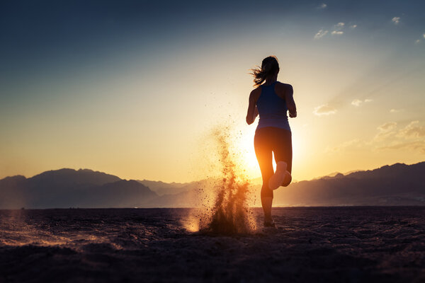 Runner in the desert