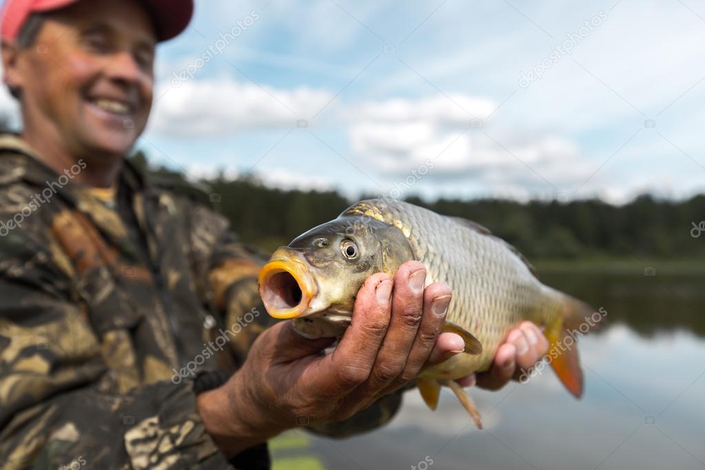 Fisherman with fish