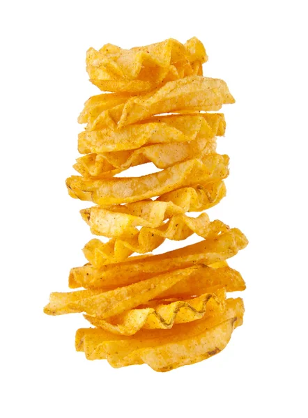 Krispigt gyllene chips — Stockfoto