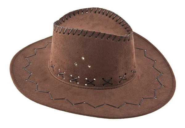 Chapéu de couro marrom cowboy — Fotografia de Stock