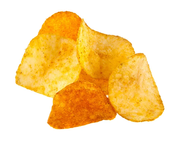 Knusprige goldene Chips — Stockfoto