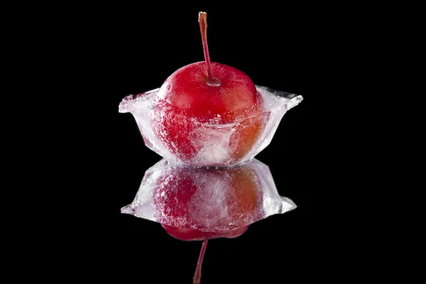 Frozen cold cherry — Stock Photo, Image