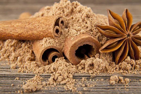 Spicy cinnamon condiment — Stock Photo, Image