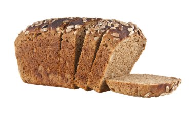 Ayçiçeği tohumlu dilimlenmiş ekmek.