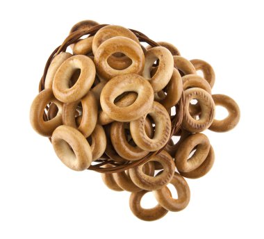 simit beyaz bir arka plan üzerinde izole