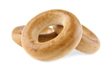 simit beyaz bir arka plan üzerinde izole