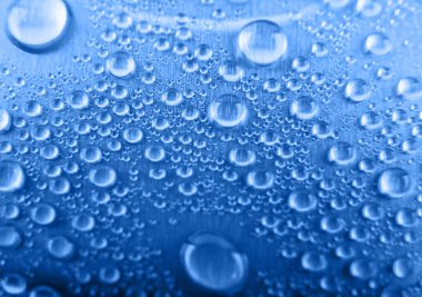 mavi soyut su damlaları