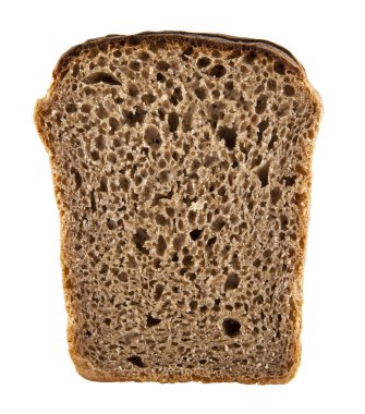 ekmek beyaz arkaplanda izole edildi