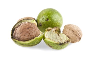 fındık beyaz bir arka plan üzerinde izole