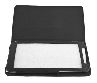 Beyaz arka plan closeup izole tablet durumda