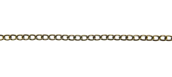 Una cadena se aísla sobre un fondo blanco — Foto de Stock
