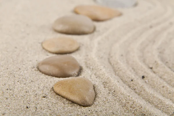 Background with stones and sand for meditation and relaxation to — Stock Photo, Image