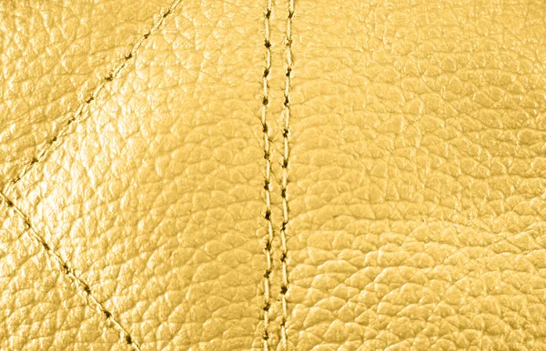 Golden leather texture — Stock Photo, Image