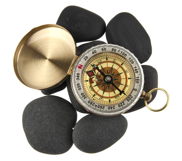Compass on stone — Stock Photo, Image