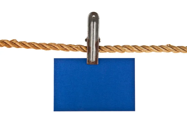 Blue paper rope — Stock Photo, Image