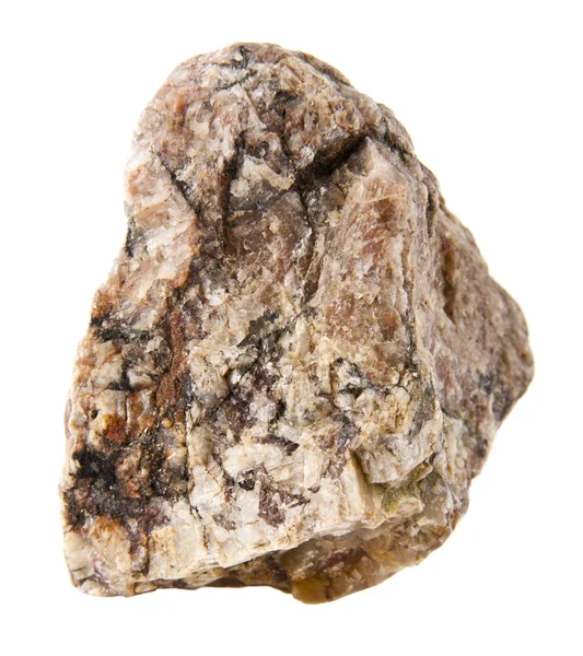 Камінь ізольований на білому тлі — стокове фото
