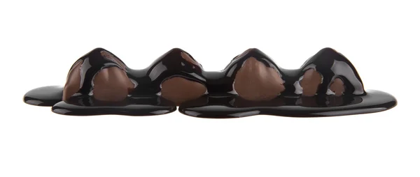 Chocolade snoep geïsoleerd op witte achtergrond — Stockfoto