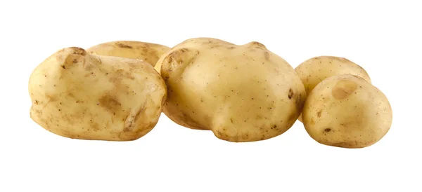 Potatoes isolated on white background closeup — Stock Photo, Image