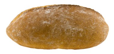 Ekmek beyaz bir arkaplanda izole edilmiş..