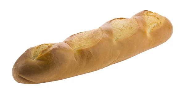 Nahaufnahme Laib Brot Isoliert Auf Weißem Hintergrund — Stockfoto