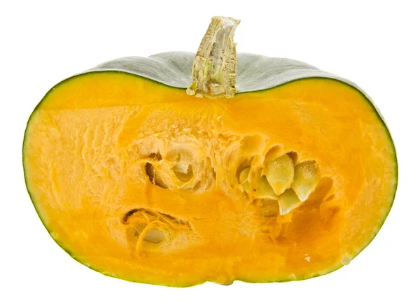 Zucca Isolata Sfondo Bianco Primo Piano — Foto Stock