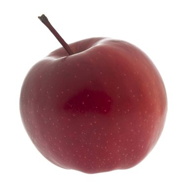Kırmızı Elma beyaz bir arkaplanda izole edilmiş..